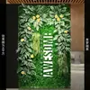 Decoración de pared de fondo anti-decoloración planta artificial pared pared de plantas verdes balcón flores falsas césped de plástico escaparate tienda decoración