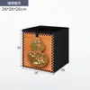 Gabinete de Celosía de Madera Maciza, Estantería Kalek Estilo Antiguo, Estante de Almacenamiento de Pie, Estantería y Gabinete de Almacenamiento de Ocho Compartimentos Integrados para Jardín de Infancia