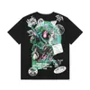 Vlone Fog260G Camiseta de Manga Corta Dios de la Muerte Edición Limitada High Street Corte Holgado Estampada Estilo Americano Colaboración Juice Wrld