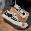 Zapatos de lona para mujer, zapatos de galleta transpirables de suela gruesa, primavera y verano 2023, zapatos blancos de malla con muffin elevados y versátiles, pantuflas calientes de media pantuflas