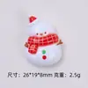 Colección de Cosas Lindas de Navidad Dibujos Animados Hecho a Mano DIY Pegamento de Crema Resina Pequeños Accesorios Kit de Materiales de Decoración para Hebillas de Zapatos Croc Venta al por Mayor