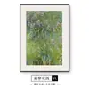Maestro Monet's Garden Landscape Pintura Decorativa Estilo Vintage Arte de Pared para Sala de Estar Sofá Sala de Comedor Dormitorio