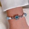 Nueva Pulsera de Perlas de Tirar Diseño Original para Mujer Elegante Moda Lujo Ligero Nicho Pulsera de Novia