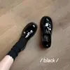 Versión de piel de vaca~Dos estilos de mocasines de charol con pequeñas monedas doradas, zapatos de cuero slip-on de suela gruesa para mujer con tacones gruesos para ir al trabajo