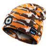 Correr de noche al aire libre pesca nocturna iluminación luminosa linterna frontal LED gorra con música suministro transfronterizo gorra con lámpara y auriculares bluetooth inalámbricos
