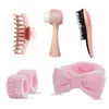 Faixa de Cabelo para Lavar o Rosto Personalizada, Faixa de Cabelo, Faixa Larga, Pulseira de Pulso, Faixa para Lavar o Rosto, Conjunto de Faixas para Lavar o Rosto Atacado