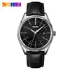 Time beauty SKMEI ocio calendario simple correa reloj de cuarzo para hombre esfera simple reloj de hombre de negocios venta al por mayor