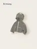 Roupas Infantis Youbao Moletom com Zíper para Crianças Moletom com Capuz de Desenho Animado para Bebês Outerwear Listrado Estilo Coreano para Meninos Primavera Outono 2026