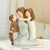 Estatueta de Anjo Estátua de Resina Estilo Country Americano Personagem Decoração Casal Coração de Amor Casamento Casa Pequeno Presente Criativo