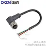 Conector à Prova d'Água Moldado Zhengcheng M12 Reto Cotovelo 3P4 Pinos 5 Furos 8 Núcleos 17 Núcleos Ip67 Plugue de Aviação Macho e Fêmea