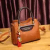 Bolso de Piel Genuina Bolso de Mujer 2025 Nuevo de Moda Versátil Bolso Cruzado de Piel de Vaca Bolso de Mano Atmosférico para Mujer Bolso de Hombro