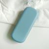 Ins capa de óculos roxa estilo coreano caixa de armazenamento de óculos em PU espessa anti-pressão simples portátil capa para óculos de sol masculina e feminina