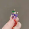 Broche Roxo Uva de Verão Anti-Exposição, Design de Nicho de Alto Padrão, Fivela Anti-Exposição, Corsage de Alto Padrão, Alfinete Versátil