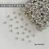 Rhinestones de Circonia Biselados de Fondo Plano 5A para Decoración de Uñas Mezcla de Mini Rhinestones Irregulares Decoraciones Blancas Súper Brillantes para Uñas Decoraciones de Rhinestone para Uñas Portátiles