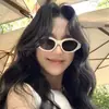 Gafas de sol de montura grande estilo ojo de gato para mujer, sensación de alta gama, nuevo estilo 2026, adecuadas para caras cuadradas y redondas, gafas de sol con estampado de leopardo, protección UV