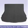 Adequado para Hyundai Elantra 2011-2013 Tapetes de Piso TPE Material 3D para Todas as Condições Climáticas Tapete do Porta-malas