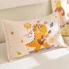 Fundas de Almohada de Gasa de Dibujos Animados para Niños, un Par de Fundas de Almohada de Algodón Puro para Uso en el Hogar, Cubierta Interior para Relleno de Almohada 40X60