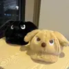 Perro Lindo Enojado Orejas Peludas Boina Invierno Cálido para Mujer Marrón Relleno Versión Grande Gorra de Béisbol