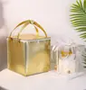 Bolsa Térmica para Bolo Pronta, Bolsa Espessa de Folha de Alumínio, Bolsa Portátil Multitamanho Grande para Aniversário para Levar, Bolsa Colorida para Entrega