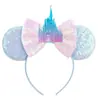 Novos acessórios de cabelo da Amazon Faixa de cabelo do Mickey Faixa de cabelo com show de fogos de artifício do Castelo Acessórios de cabelo para parque de diversões infantil Venda quente transfronteiriça