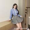 Lencería sexy talla grande falda plisada sexy a rayas uniforme sexy de secretaria OL tentación ropa de maestra estudiante deseo puro femenino servicio