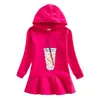 Sudadera con capucha y vestido nuevo para niños Otoño e Invierno 2023 Dibujos Animados Niña Bebé Transfronterizo Casual Estilo Occidental Vestido
