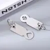 Amazon fuente carrito de supermercado extranjero etiqueta anti-pérdida tarjeta llave llavero de metal con forma de acero inoxidable listado