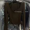 Nova Camiseta Manga Longa Estilo Coreano Outono/Inverno 2025 com Senso de Design, Camisa Base Falsa Duas Peças com Gola Halter e Patchwork de Renda para Mulheres