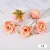 Novo Modelo de Cabeças de Flor Rosa Simulada Acessórios DIY Flor Artificial de Tecido de Seda Individual Decoração de Cena de Casamento Arranjo de Flores Adereços para Fotografia