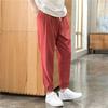 Calças de verão de algodão fino e linho, pernas retas, estilo chinês, linho casual, plus size, soltas, pernas largas, Harlan Radish, comprimento até o tornozelo, para homens