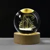 Venda direta da fábrica bola de cristal logotipo gravado padrão interno gravado decoração estrela criativa presente ornamentos de bola de cristal branco