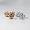Moda Coreana OL Brinco Simples Brincos Elegantes Brincos Pequenos Exquisitos Super Brilhantes Brincos de Zircônia