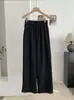 KEKEZOON Pantalones Casuales Gruesos Suaves y Esponjosos para Mujer Otoño Invierno Versátiles Adelgazantes de Pierna Ancha Recta Sueltos Pantalones 9317