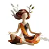 Artesanía Creativa de Resina Transfronteriza Estatua de Niña de Yoga Personaje Armonía Interior Adorno de Escritorio Decoración