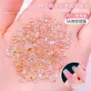 Mini revestido de cor mista transparente fundo 5A zircão unhas broca net explosões vermelhas super flash em forma de broca mini broca de unhas vara broca