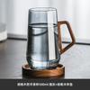 Copo de vidro de alta qualidade estilo chinês para infusão de chá verde em casa para homens com alça copo de água escritório Copo de Cristal
