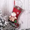 1 Pieza como se Muestra en la Imagen, Decoración Navideña de Terciopelo Cuadros Lino Muñeca Bailarina Bolsa de Regalo Estéreo Anciano Navidad