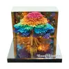 Regalos Culturales y Creativos de Venta Caliente Transfronterizos, Calendario Escultura de Papel Árbol de la Vida, Adornos Decorativos de Escritorio, Bloc de Notas Estéreo 3D