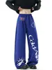 Pantalones Casuales de Estampado de Letras de Marca de Moda para Mujeres y Hombres, Nuevo Estilo High Street de Verano, Pantalones Deportivos Geniales, Pantalones de Chándal Rectos Sueltos Retro
