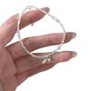 S925 Prata Esterlina Prata Quebrada Natural Lampa Cristal Pequeno Peixe Pulseira Mulheres Ins Design All-match Pequeno Fresco Elegante All-match