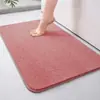 Precio Especial Remate Grueso Corto y Largo Felpa Alfombrilla Absorbente de Agua para Baño Sencilla Alfombrilla para Puerta de Baño Absorbente Secado Rápido