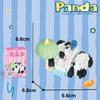 Figurina de Bloque de Construcción de Panda Lindo Transfronteriza Caja Sorpresa Hua Hua Columpiándose en el Columpio Ensamblaje Educativo Juguetes para Niños Mayoreo