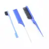 Peine de Peluquería de Cola Puntiaguda del Fabricante, Peine de Doble Cara, Peine de Cepillado de Tres Filas, Cepillo de Cepillado, Cepillo para Cejas, Herramienta de Maquillaje para el Cabello