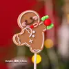 Decoração de Bolo de Natal para Celebridade da Internet 2025 Sino Papai Noel Boneco de Neve Decoração de Sobremesa de Confeitaria Plug-in