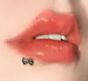 Unha de lábio de arco de aço inoxidável personalidade nova 1.2 dente interno osso da orelha unha da orelha comércio exterior novo perfuração do corpo humano