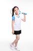 Traje de bádminton para niños, ropa para niños, traje de llegada para actividades grupales en pareja para hombres y mujeres, traje de tenis estampado, traje de tenis de mesa