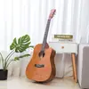 Guitarra de 41 polegadas toda em madeira Basswood Madeira fosca Guitarra de madeira Atravessando fronteiras Clube de piano Atacado Guitarra folk atacado