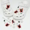 Hebilla de Zapato KT Dulce Fresca con Brillo Plateado, adecuada para Crocs, accesorios decorativos de zapato de lujo ligero, decoraciones desmontables de alta gama para DIY