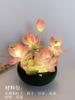 Kit de Materiais DIY Feito à Mão Luminária Noturna de Lótus Tulipa Luminária Noturna de Tulipa Ornamento de Mesa DIY Luminária Noturna de Lótus