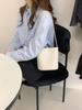 Bolso Cubo Pequeño Sencillo, Bolso de Piel Genuina para Mujer, Nuevo Modelo 2026, Piel de Vaca de Primera Capa, Bolso de Hombro, Bolso de Axila, Bolso Cruzado para Mujer, Sensación de Alta Gama